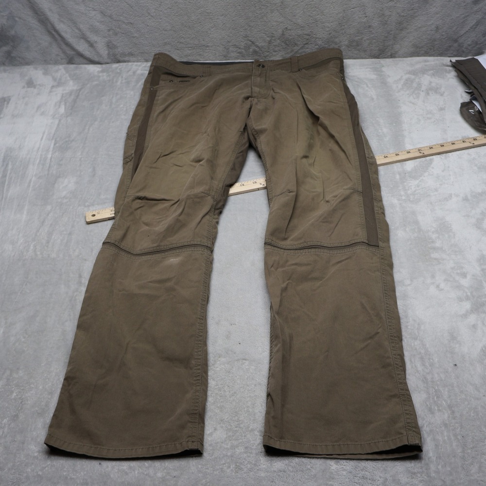 Kuhl Pants Men 38x34 Brown Radikl Enduro Fabric Hybrid Outdoor Lightweight Trail
